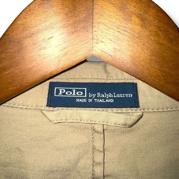Polo Ralph Lauren Tan Unstructured Safari Jacket Sport Coat Sz XL - Picture 2 of 7